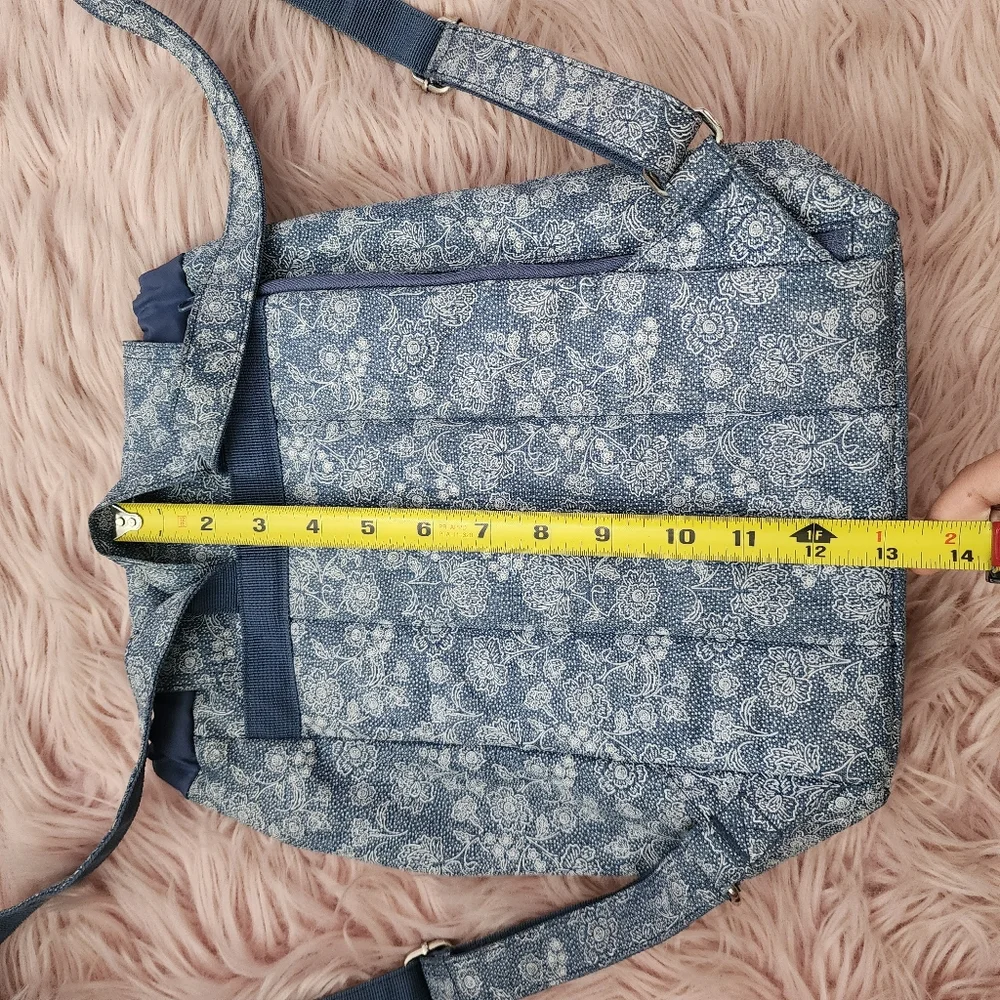 Herschel Supply Co Reid floral denim drawstring flap backpack